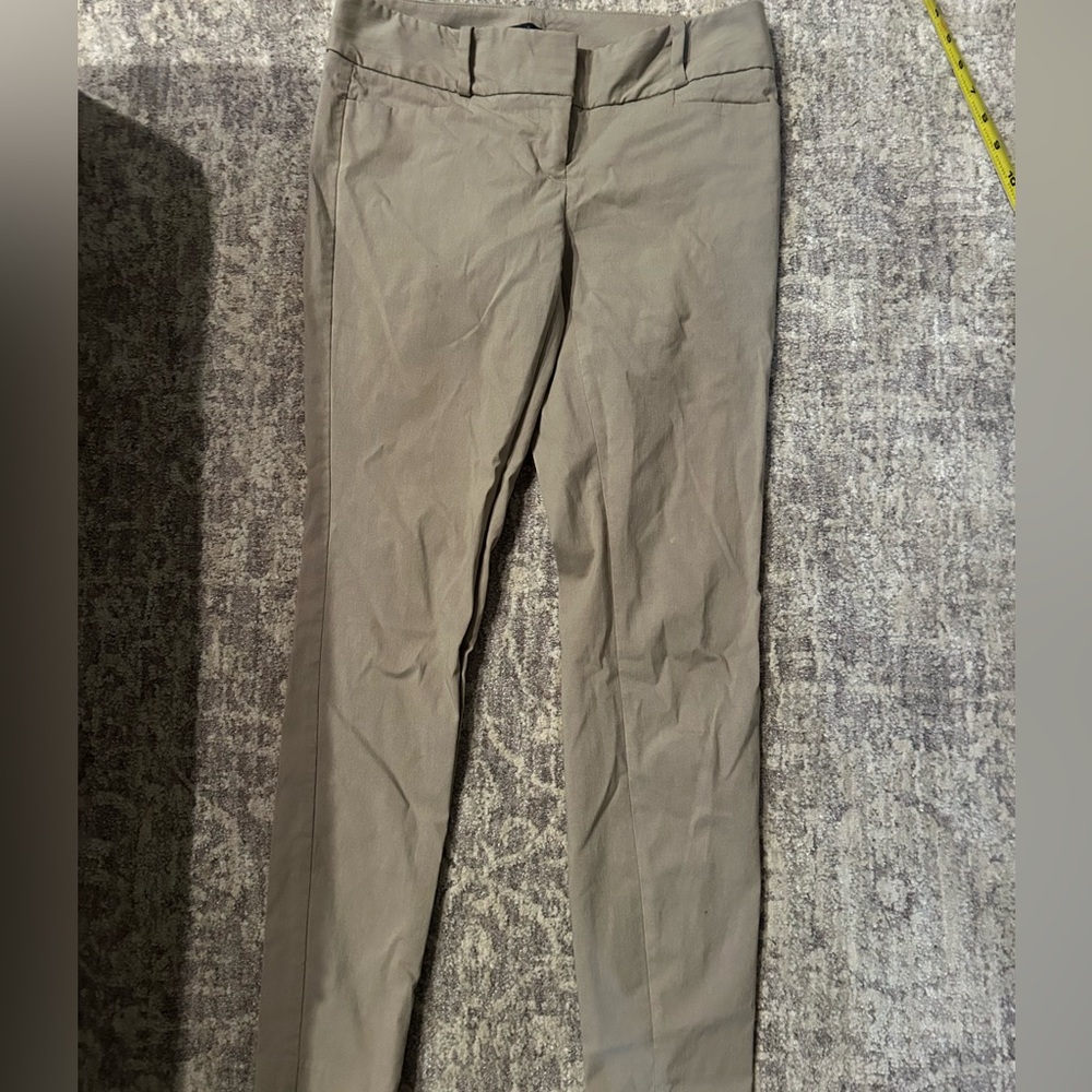 Limited Exact Stretch beige dress pants -made of a cotton blend material.